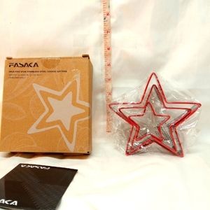 𝅺fasaka 3pcs Star Cookie Cutters Set, Stainless Steel Large & Mini Star cutters